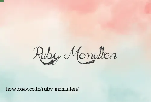 Ruby Mcmullen