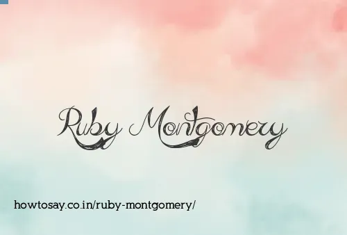 Ruby Montgomery