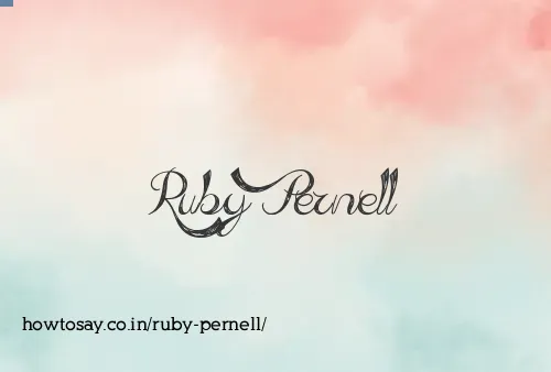 Ruby Pernell