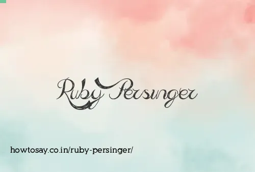 Ruby Persinger