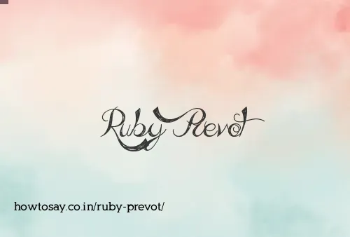Ruby Prevot