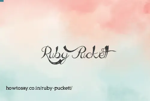 Ruby Puckett
