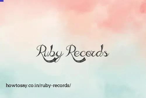 Ruby Records
