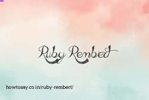 Ruby Rembert