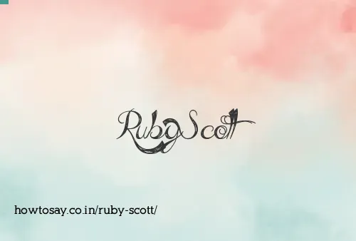 Ruby Scott