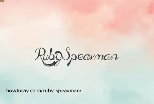 Ruby Speavman