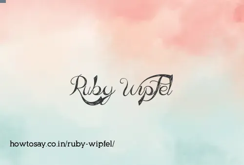 Ruby Wipfel