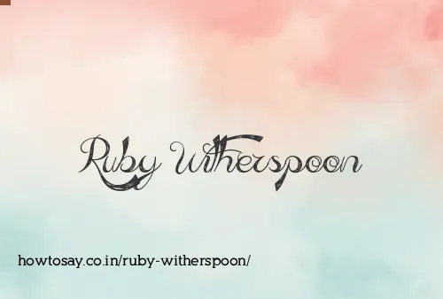Ruby Witherspoon