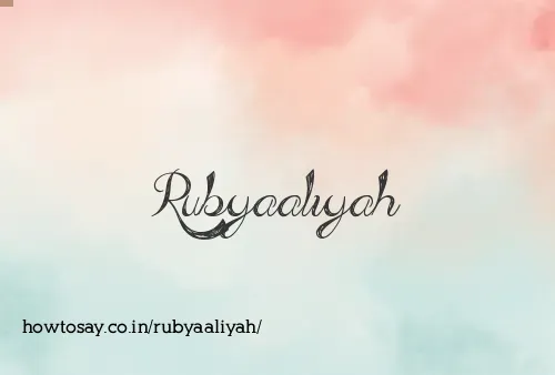 Rubyaaliyah