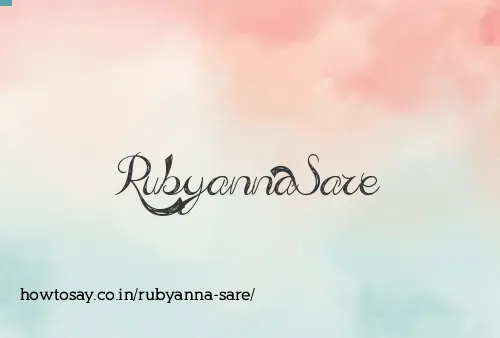 Rubyanna Sare