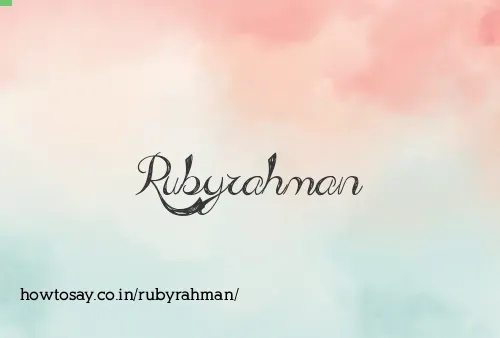 Rubyrahman