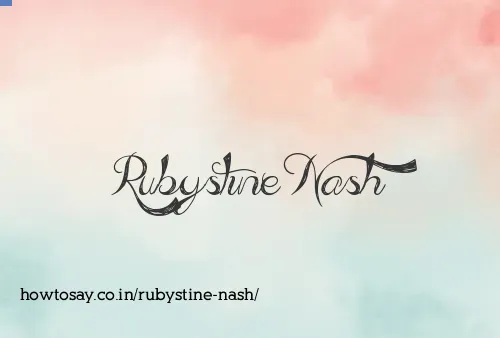 Rubystine Nash