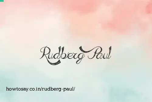 Rudberg Paul
