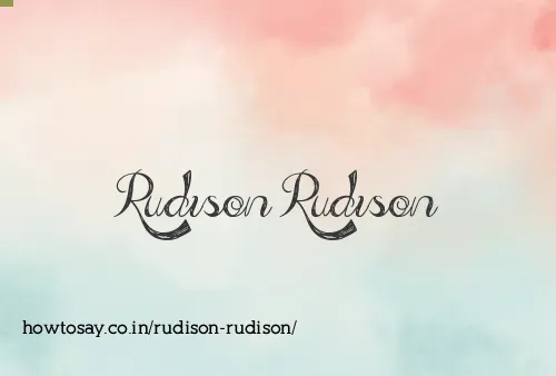 Rudison Rudison