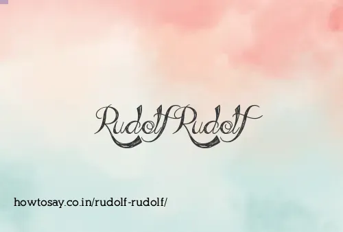 Rudolf Rudolf