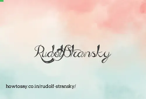 Rudolf Stransky