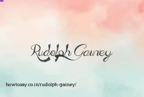 Rudolph Gainey