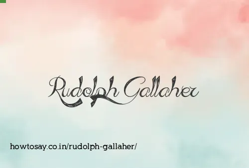 Rudolph Gallaher