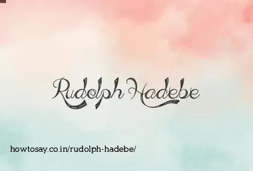 Rudolph Hadebe