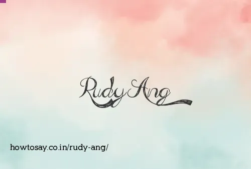 Rudy Ang