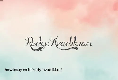 Rudy Avadikian