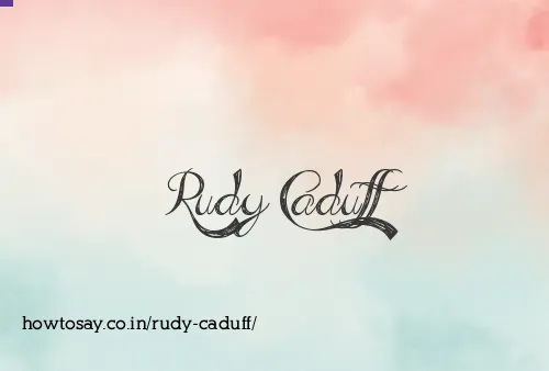 Rudy Caduff