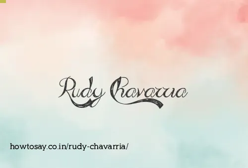 Rudy Chavarria