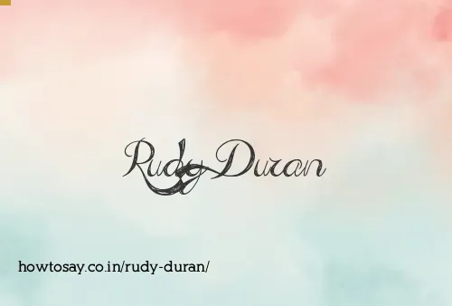 Rudy Duran