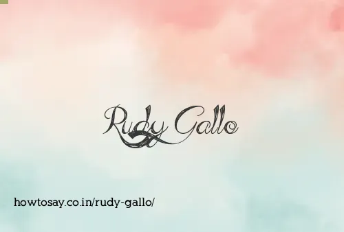 Rudy Gallo