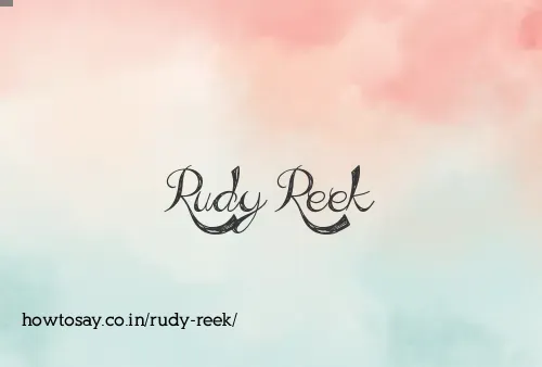 Rudy Reek