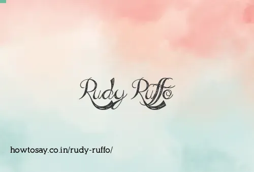 Rudy Ruffo