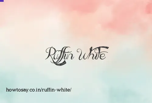 Ruffin White