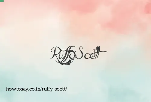 Ruffy Scott