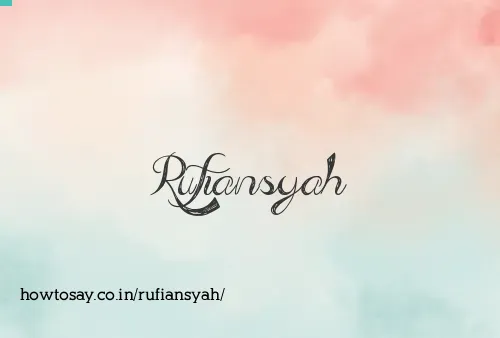 Rufiansyah