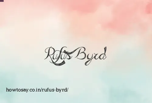 Rufus Byrd