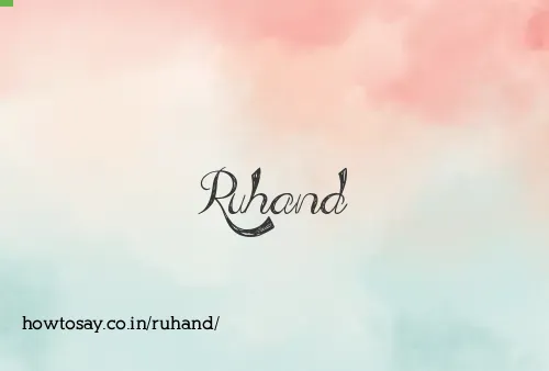 Ruhand