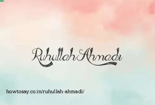 Ruhullah Ahmadi