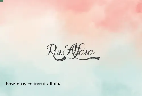 Rui Alfaia