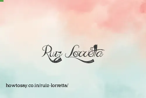 Ruiz Lorretta