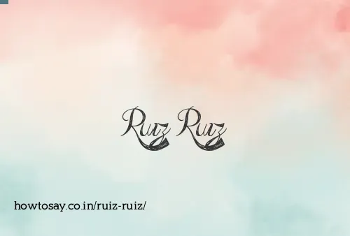 Ruiz Ruiz