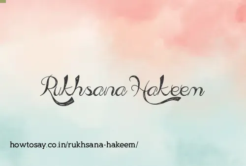 Rukhsana Hakeem