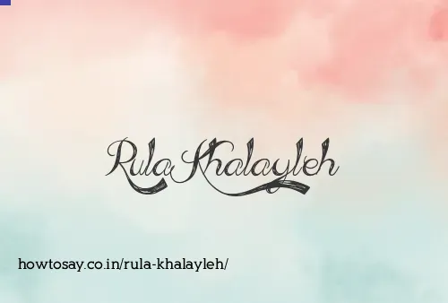 Rula Khalayleh