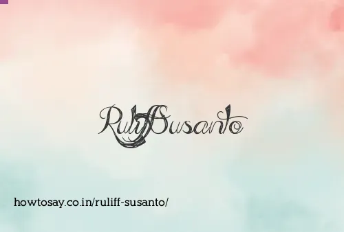 Ruliff Susanto