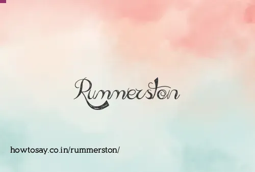 Rummerston