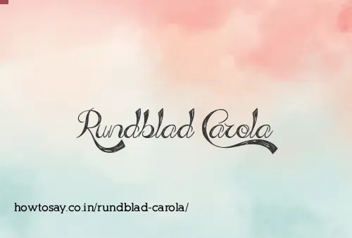 Rundblad Carola