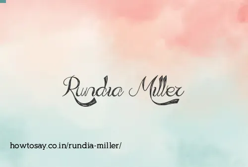 Rundia Miller