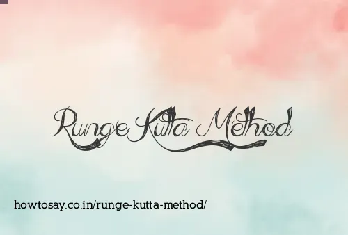 Runge Kutta Method