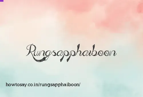 Rungsapphaiboon