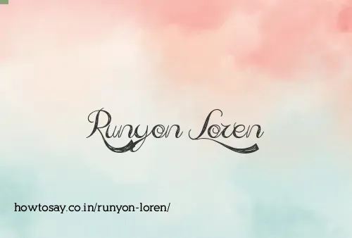 Runyon Loren