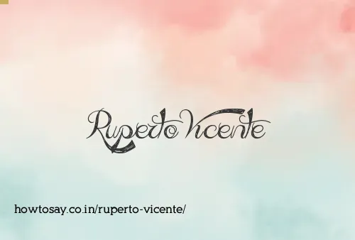 Ruperto Vicente